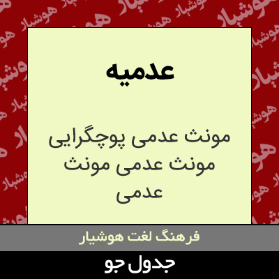 تصویری از عدمیه