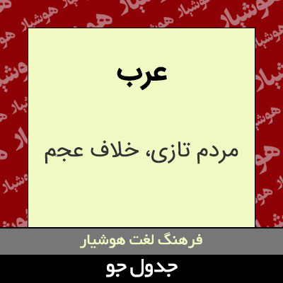 تصویری از عرب