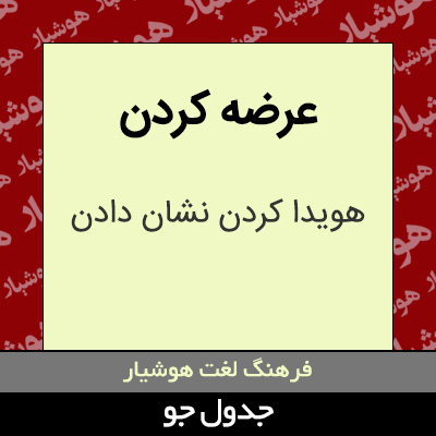 تصویری از عرضه کردن