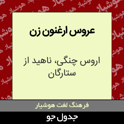 تصویری از عروس ارغنون زن