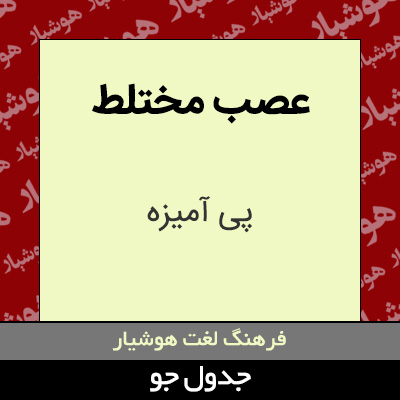 تصویری از عصب مختلط