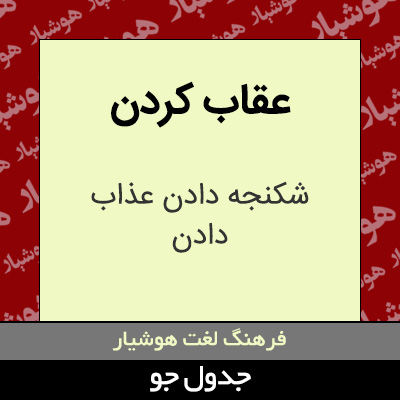 تصویری از عقاب کردن