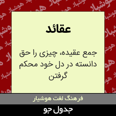 تصویری از عقائد