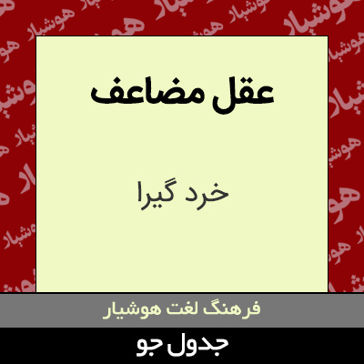 تصویری از عقل مضاعف