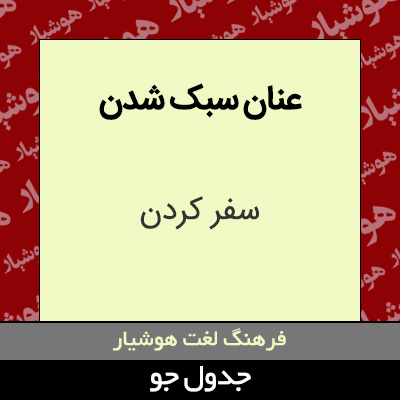 تصویری از عنان سبک شدن