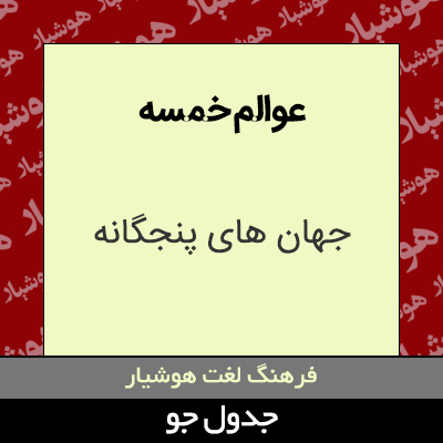 تصویری از عوالم خمسه