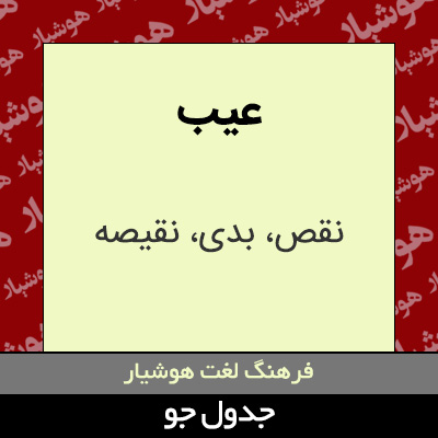 تصویری از عیب