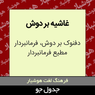 تصویری از غاشیه بر دوش