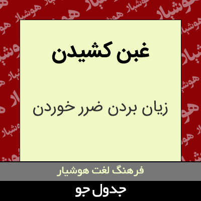 تصویری از غبن کشیدن