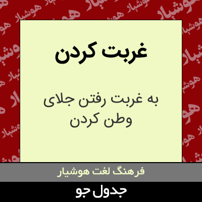 تصویری از غربت کردن