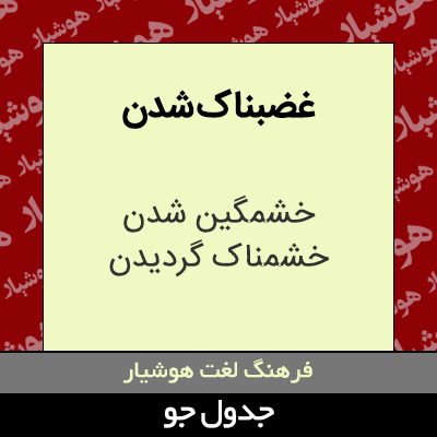 تصویری از غضبناک شدن