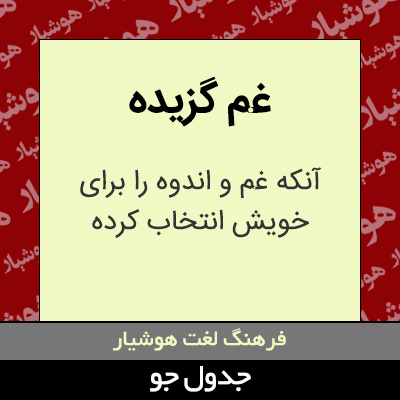 تصویری از غم گزیده