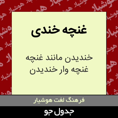 تصویری از غنچه خندی