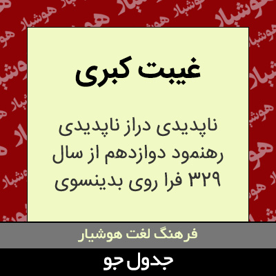 تصویری از غیبت کبری