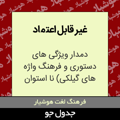 تصویری از غیر قابل اعتماد