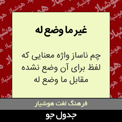 تصویری از غیر ما وضع له