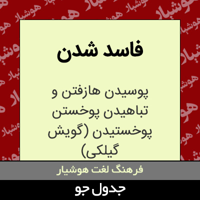 تصویری از فاسد شدن