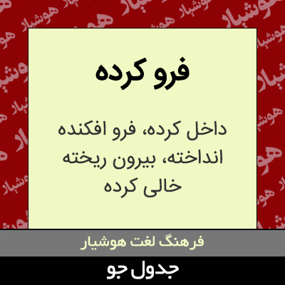 تصویری از فرو کرده