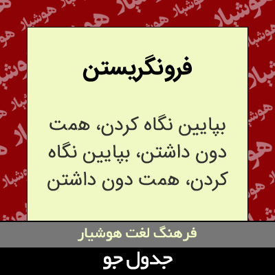 تصویری از فرو نگریستن