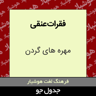 تصویری از فقرات عنقی