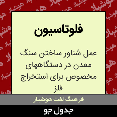 تصویری از فلوتاسیون