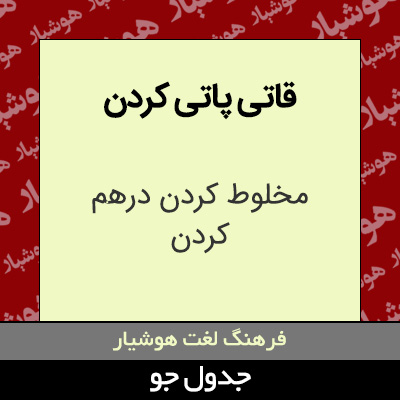 تصویری از قاتی پاتی کردن