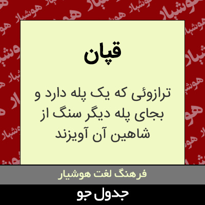 تصویری از قپان