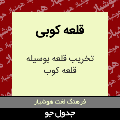 تصویری از قلعه کوبی