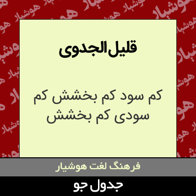 تصویری از قلیل الجدوی