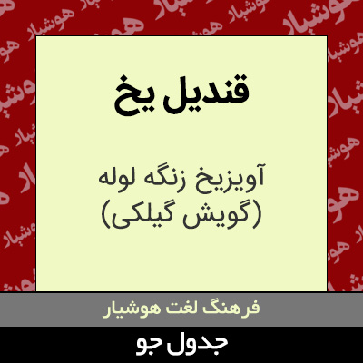 تصویری از قندیل یخ