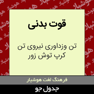 تصویری از قوت بدنی