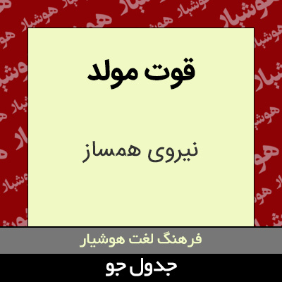 تصویری از قوت مولد