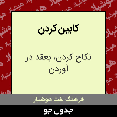 تصویری از کابین کردن