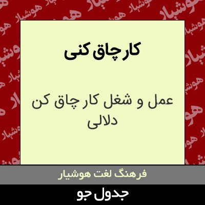 تصویری از کار چاق کنی