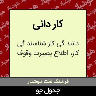 تصویری از کار دانی