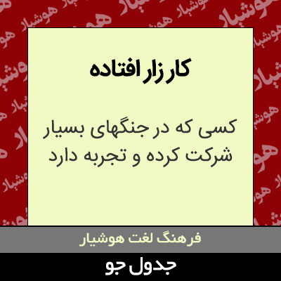 تصویری از کار زار افتاده