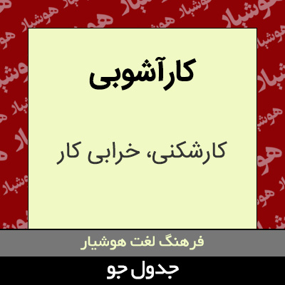 تصویری از کارآشوبی