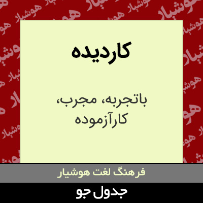 تصویری از کاردیده