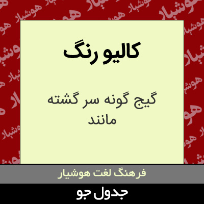 تصویری از کالیو رنگ