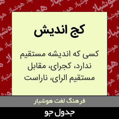 تصویری از کج اندیش