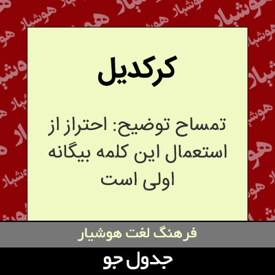 تصویری از کرکدیل