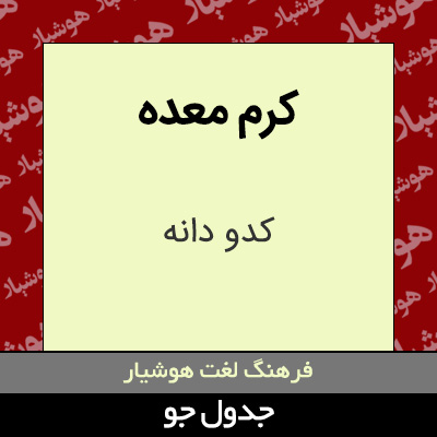 تصویری از کرم معده