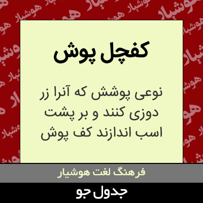 تصویری از کفچل پوش