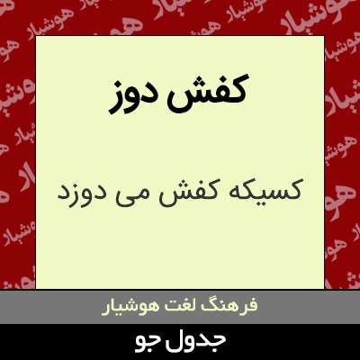 تصویری از کفش دوز