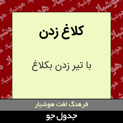 تصویری از کلاغ زدن