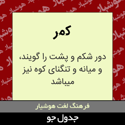 تصویری از کمر