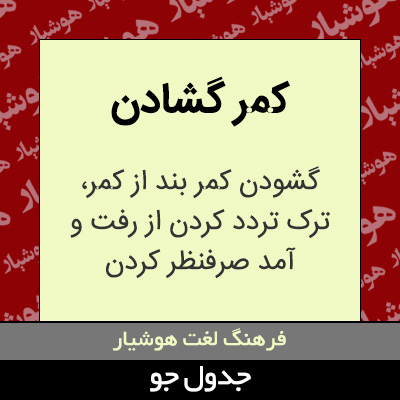 تصویری از کمر گشادن