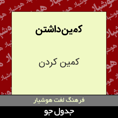 تصویری از کمین داشتن