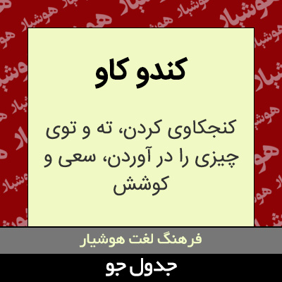 تصویری از کندو کاو