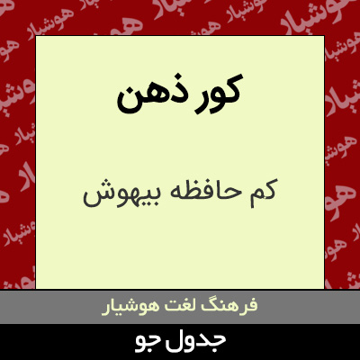 تصویری از کور ذهن